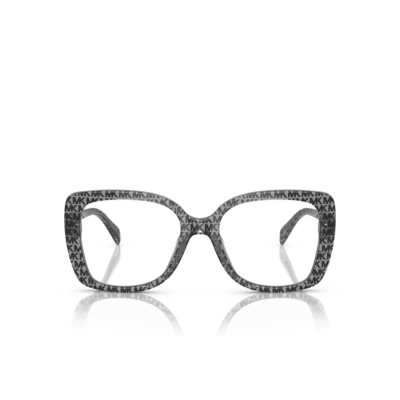 Gafas graduadas Michael Kors PERTH 3958 black mk logo glitter - 1/3