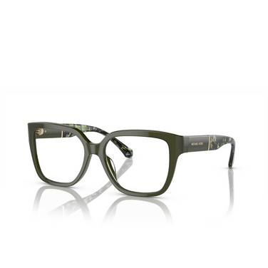 Michael Kors POLANCO Eyeglasses 3947 opal green - three-quarters view