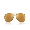 Lunettes de soleil Michael Kors PORTOFINO 18967P shiny yellow gold - Vignette du produit 1/3