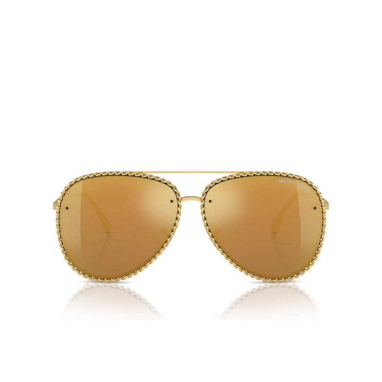 Lunettes de soleil Michael Kors PORTOFINO 18967P shiny yellow gold - 1/3