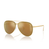 Lunettes de soleil Michael Kors PORTOFINO 18967P shiny yellow gold - Vignette du produit 2/3