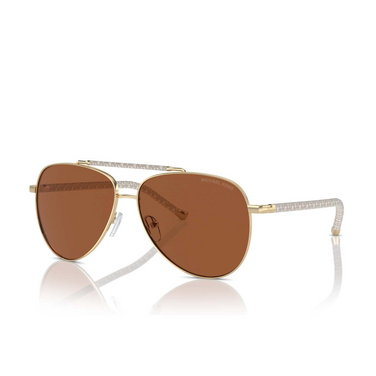Michael Kors PORTUGAL Sunglasses 101473 shiny light gold - three-quarters view