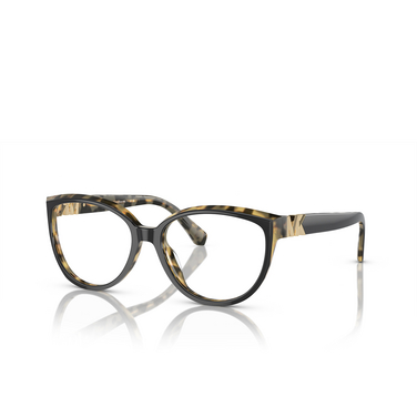 Michael Kors PUNTA MITA Eyeglasses 3950 punta mita black / amber tortoise - three-quarters view