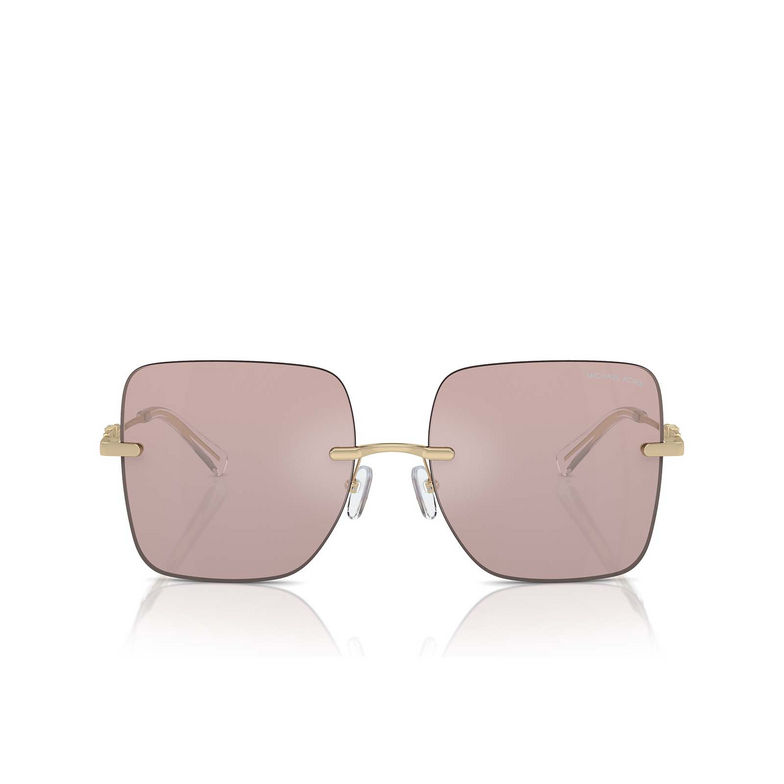 Lunettes de soleil Michael Kors QUéBEC 1014VS pink solid back mirror - 1/3