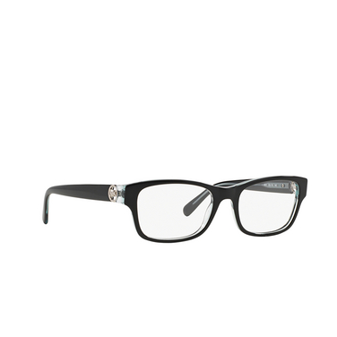 Michael Kors RAVENNA Eyeglasses 3001 black/blue - three-quarters view