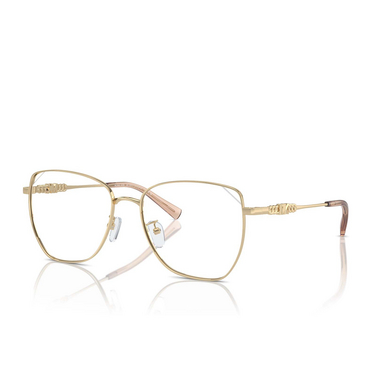 Gafas graduadas Michael Kors SHANGHAI 1014 shiny light gold - Vista tres cuartos