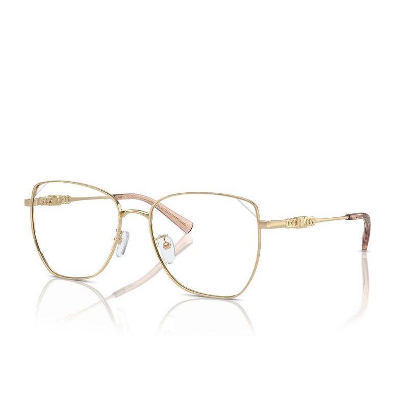 Gafas graduadas Michael Kors SHANGHAI 1014 shiny light gold - 2/3