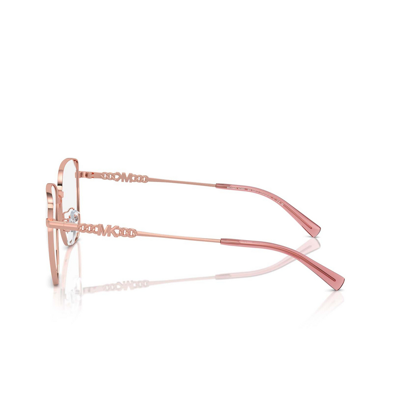 Gafas graduadas Michael Kors SHANGHAI 1108 shiny rose gold - 3/3