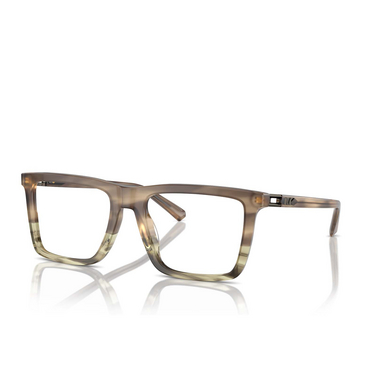 Michael Kors SORENGO Eyeglasses 3963 olive block tortoise - three-quarters view