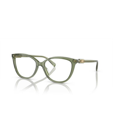 Michael Kors WESTMINSTER Eyeglasses 3944 green transparent - three-quarters view