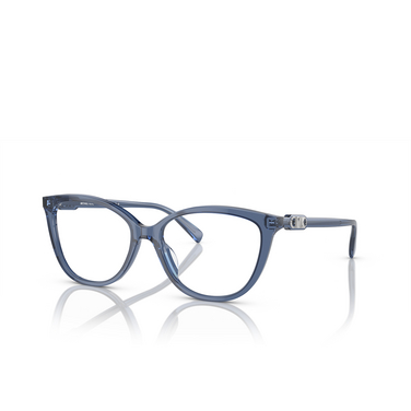 Michael Kors WESTMINSTER Eyeglasses 3956 blue transparent - three-quarters view