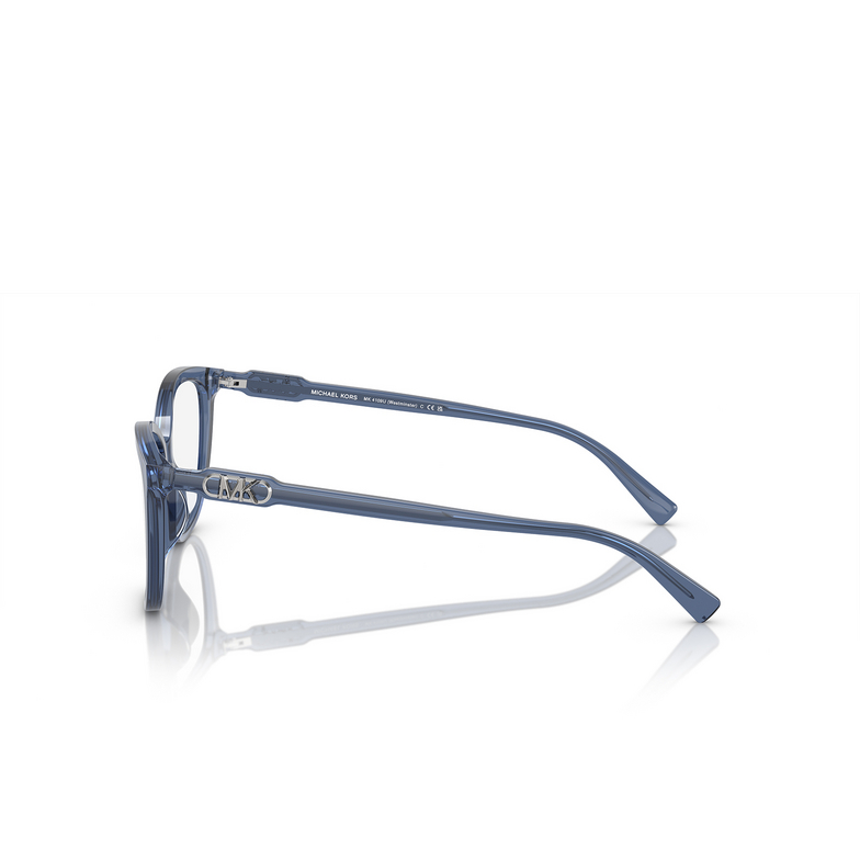 Gafas graduadas Michael Kors WESTMINSTER 3956 blue transparent - 3/3