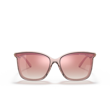 Lunettes de soleil Michael Kors ZERMATT 31756F pink transparent - Vue de face