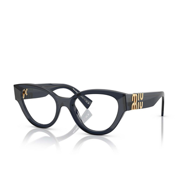 Miu Miu MU 01VV 08Q1O1 blue transparent - Vista tres cuartos