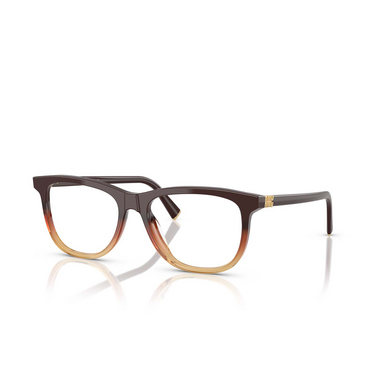 Occhiali da vista Miu Miu MU 01WV 24C1O1 brown gradient - tre quarti