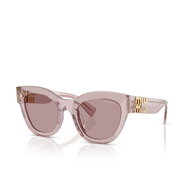 Miu Miu MU 01YS Sunglasses 12W20I transparent mauve - three-quarters view