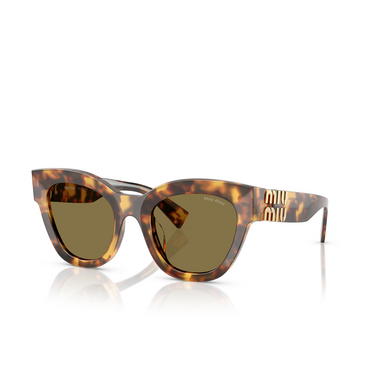 Miu Miu MU 01YS Sunglasses 14L09Z havana honey - three-quarters view