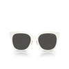 Miu Miu MU 01ZS Sunglasses 1425S0 white - product thumbnail 1/3