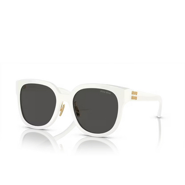Miu Miu MU 01ZS Sunglasses 1425S0 white - three-quarters view