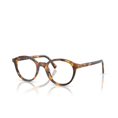 Miu Miu MU 02WV Eyeglasses 14L1O1 honey havana - three-quarters view