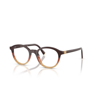 Gafas graduadas Miu Miu MU 02WV 24C1O1 brown gradient - Vista tres cuartos