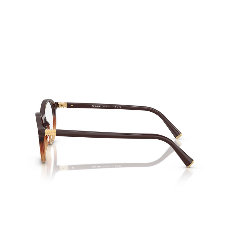 Miu Miu MU 02WV Eyeglasses 24C1O1 brown gradient - 3/4