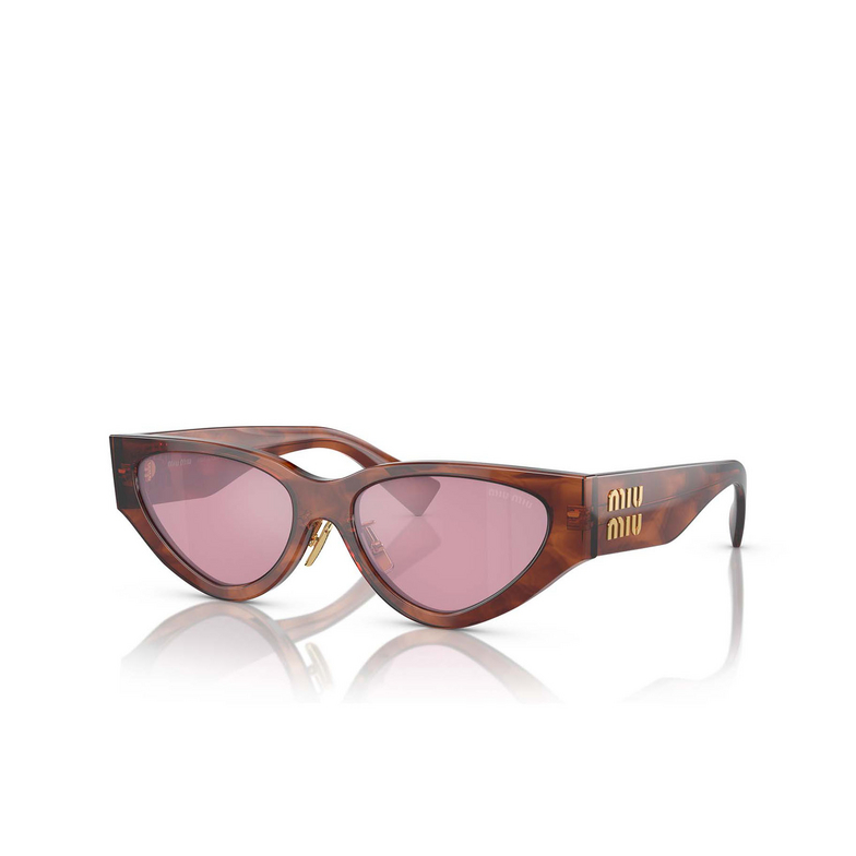 Miu Miu MU 03ZS Sonnenbrillen 11Q50D striped tobacco - 2/3