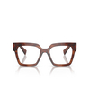 Lunettes de vue Miu Miu MU 04UV 11Q1O1 stripped tobacco - Vignette du produit 1/3