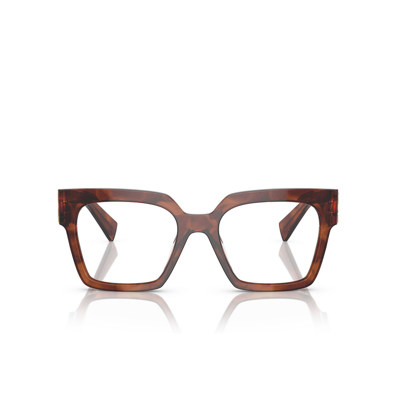 Lunettes de vue Miu Miu MU 04UV 11Q1O1 stripped tobacco - 1/3