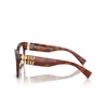 Lunettes de vue Miu Miu MU 04UV 11Q1O1 stripped tobacco - Vignette du produit 3/3