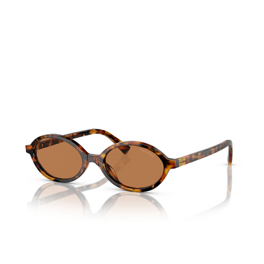 Miu Miu MU 04ZS Sunglasses 19P2Z1 light havana - three-quarters view