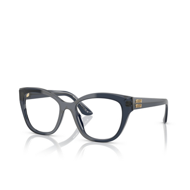 Gafas graduadas Miu Miu MU 05XV 08Q1O1 blue transparent - Vista tres cuartos