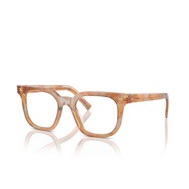 Miu Miu MU 06XV Eyeglasses 13U1O1 havana cream - three-quarters view