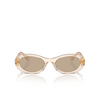 Miu Miu MU 06ZS Sunglasses 11T40F sand transparent - product thumbnail 1/3