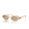 Miu Miu MU 06ZS Sunglasses 11T40F sand transparent - product thumbnail 2/3