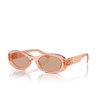 Miu Miu MU 06ZS Sunglasses 13T1P1 noisette transparent - product thumbnail 2/3