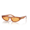 Occhiali da sole Miu Miu MU 07ZS 15T0B7 caramel trapsarent - anteprima prodotto 2/3