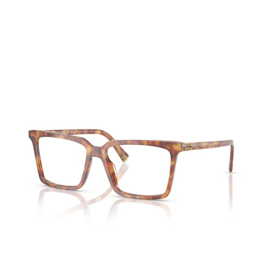 Miu Miu MU 08XV Eyeglasses 4BW1O1 red havana - three-quarters view