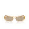 Miu Miu MU 08ZS Sunglasses 11T40F sand transparent - product thumbnail 1/3