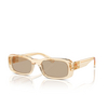 Miu Miu MU 08ZS Sunglasses 11T40F sand transparent - product thumbnail 2/3