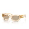 Occhiali da sole Miu Miu MU 09WS 11T40F sand transparent - anteprima prodotto 2/3