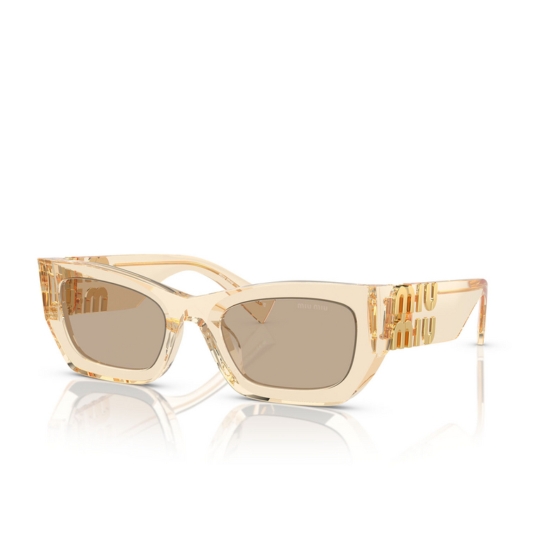 Occhiali da sole Miu Miu MU 09WS 11T40F sand transparent - 2/3