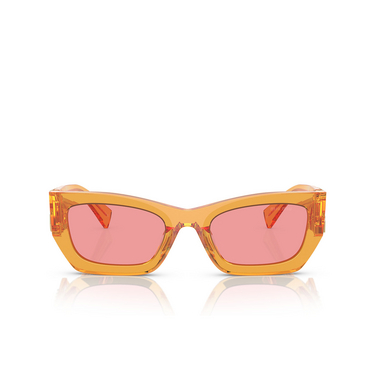 Gafas de sol Miu Miu MU 09WS 12T1D0 orange transparent - Vista delantera