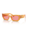 Miu Miu MU 09WS Sunglasses 12T1D0 orange transparent - product thumbnail 2/3