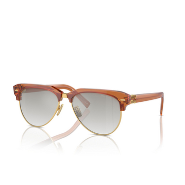 Miu Miu MU 09ZS Sunglasses 15T8K1 caramel - three-quarters view