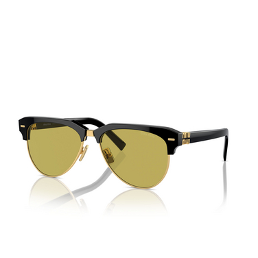 Miu Miu MU 09ZS Sunglasses 1AB07O black - three-quarters view