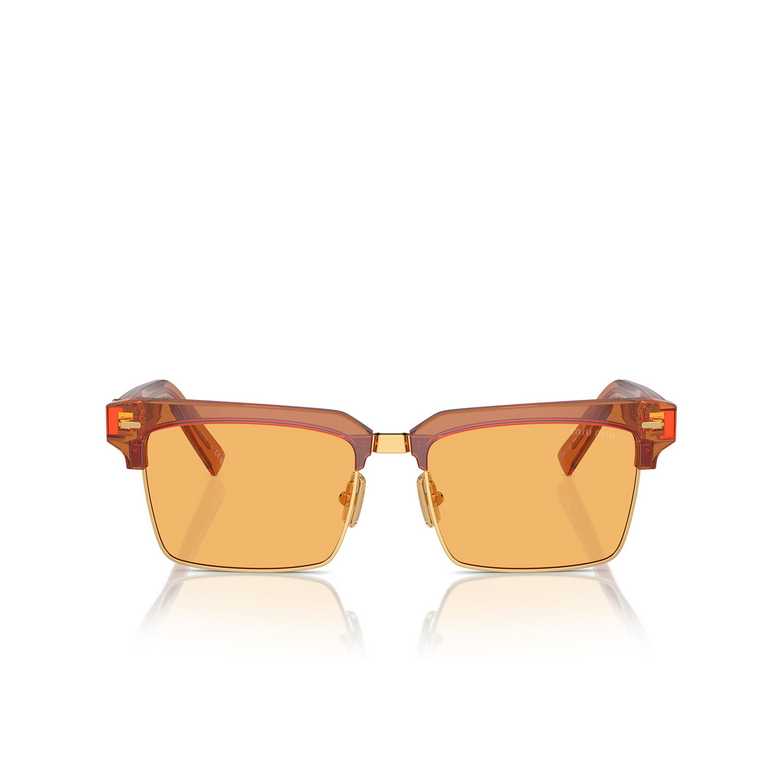 Miu Miu MU 10ZS Sunglasses 15T0B7 caramel trasparent - 1/3