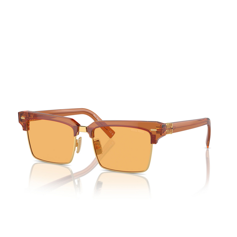 Miu Miu MU 10ZS Sunglasses 15T0B7 caramel trasparent - 2/3