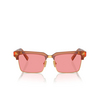 Miu Miu MU 10ZS Sunglasses 15T1D0 caramel trasparent - product thumbnail 1/3