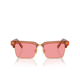 Miu Miu MU 10ZS Sonnenbrillen 15T1D0 caramel trasparent